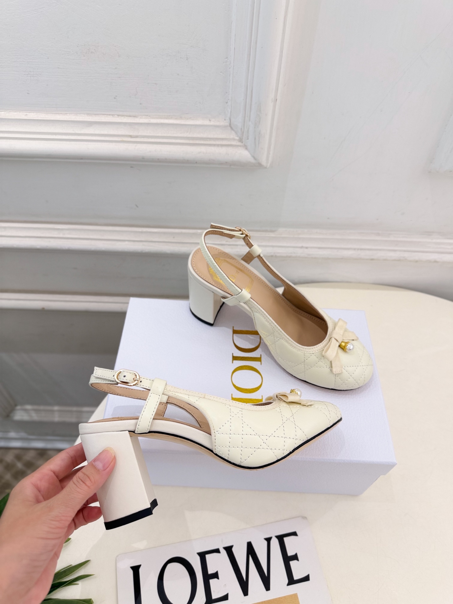 Dior |  迪奥  26𝐬𝐬  🧡💚2026秋冬新品 顶级版本⚠️ 专柜主打新款 J'Adio藤格纹珍珠蝴蝶结后空高