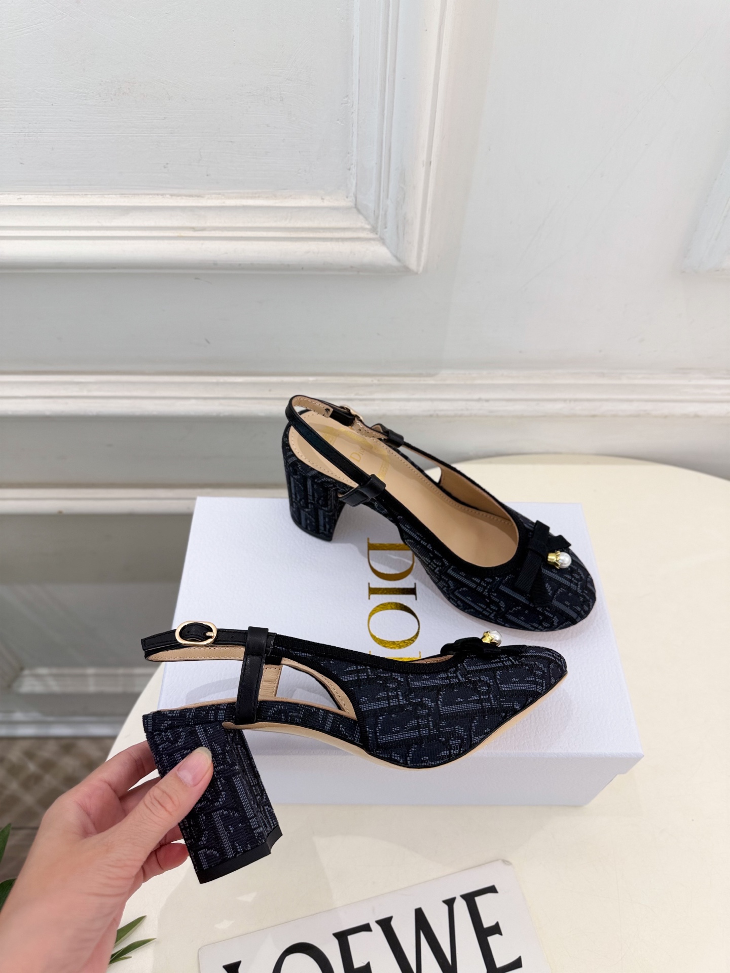 Dior |  迪奥  26𝐬𝐬  🧡💚2026秋冬新品 顶级版本⚠️ 专柜主打新款 J'Adio藤格纹珍珠蝴蝶结后空高