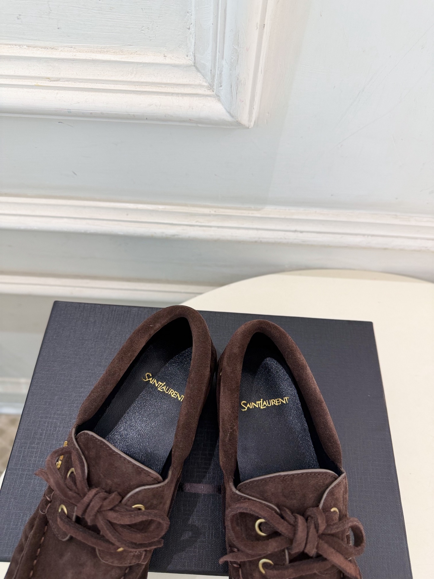 SAIN*LAURENT  圣罗兰  26𝐬𝐬  ☘️2026秋冬新品YSL经典褶皱情侣款乐福小皮鞋 上新☑️ ————