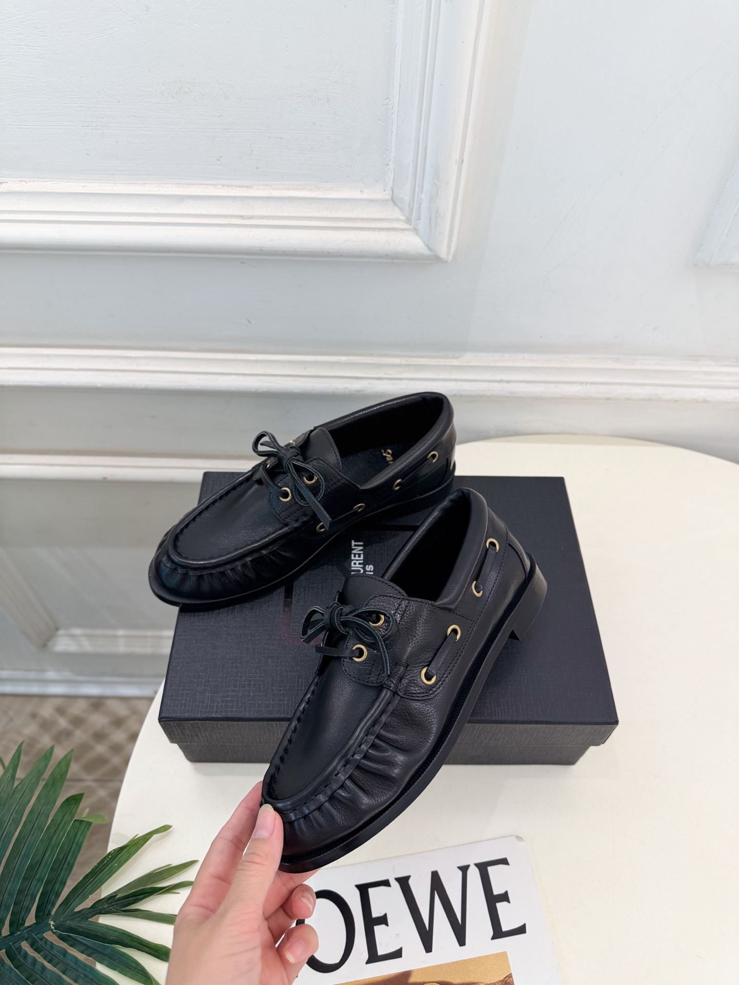 SAIN*LAURENT  圣罗兰  26𝐬𝐬  ☘️2026秋冬新品YSL经典褶皱情侣款乐福小皮鞋 上新☑️ ————