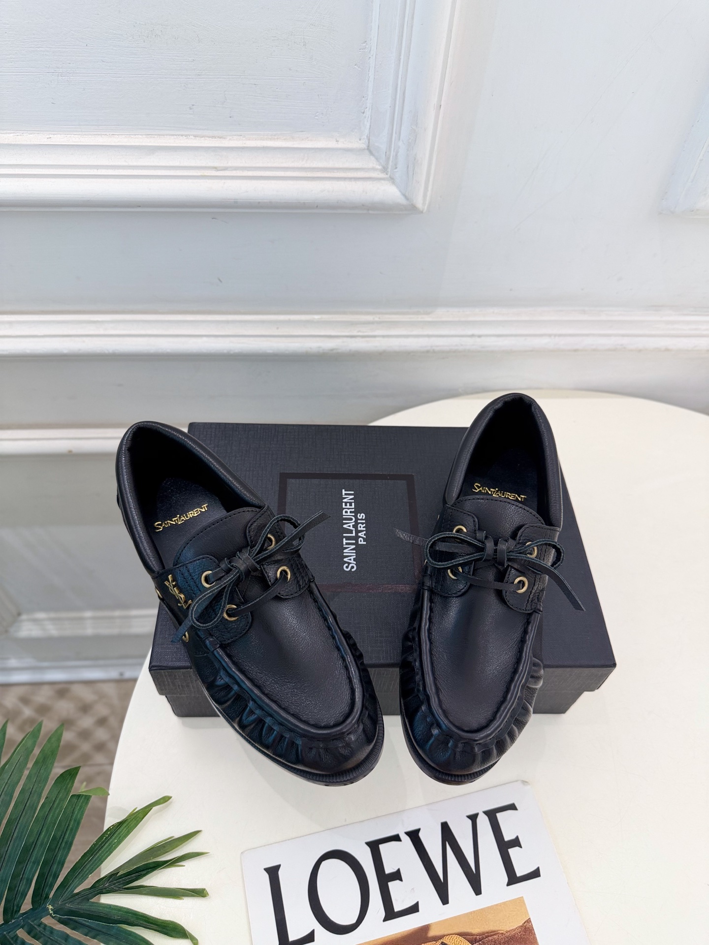 SAIN*LAURENT  圣罗兰  26𝐬𝐬  ☘️2026秋冬新品YSL经典褶皱情侣款乐福小皮鞋 上新☑️ ————