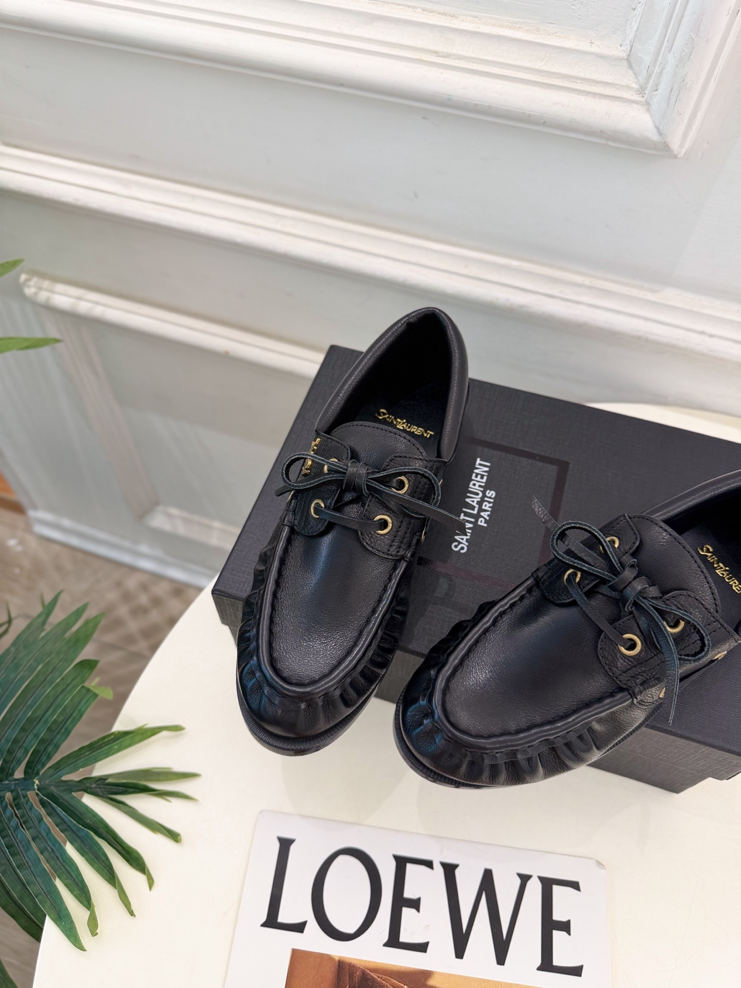SAIN*LAURENT  圣罗兰  26𝐬𝐬  ☘️2026秋冬新品YSL经典褶皱情侣款乐福小皮鞋 上新☑️ ————
