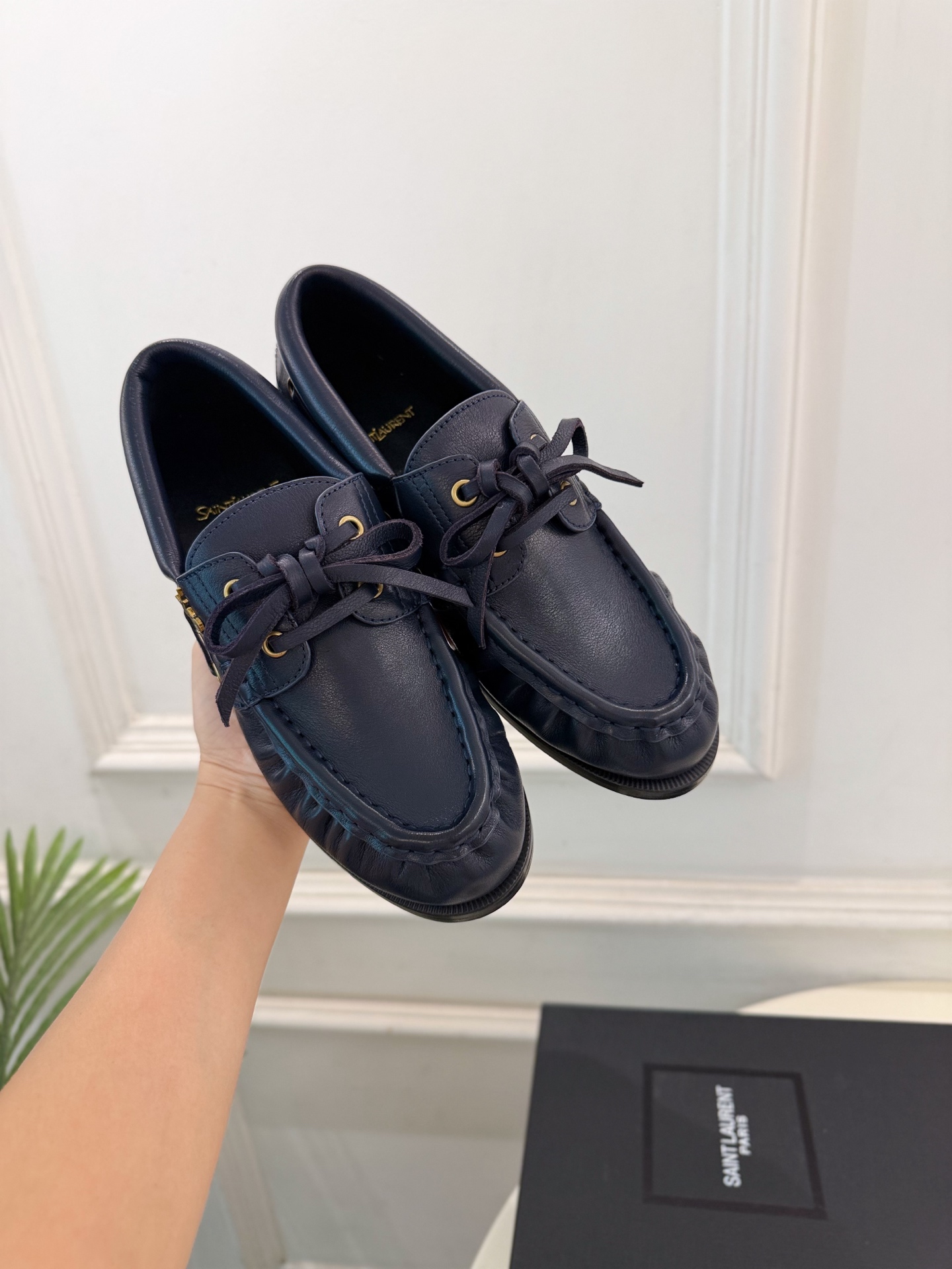 SAIN*LAURENT  圣罗兰  26𝐬𝐬  ☘️2026秋冬新品YSL经典褶皱情侣款乐福小皮鞋 上新☑️ ————