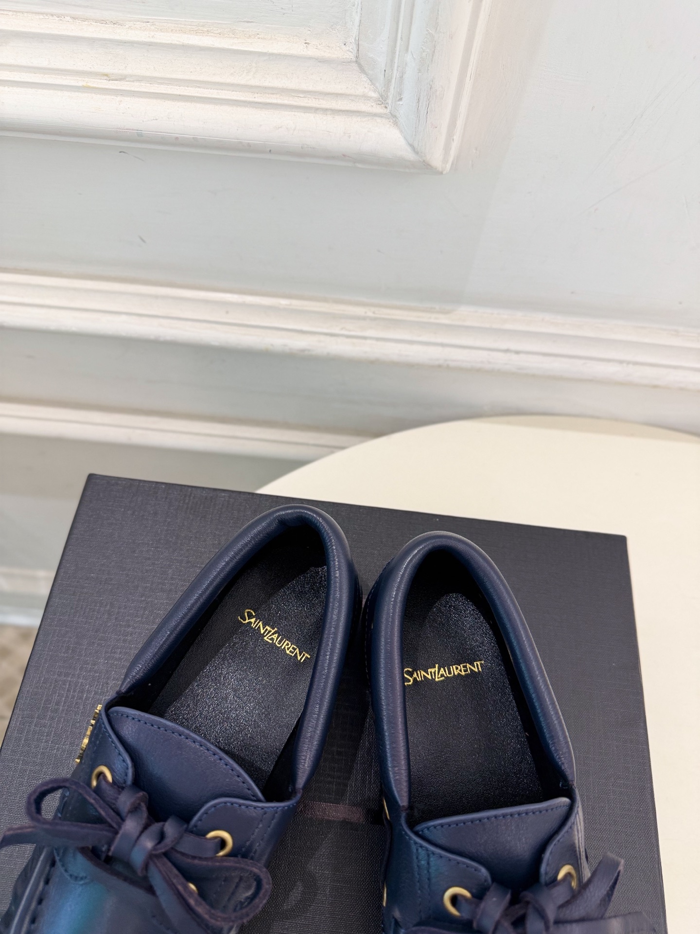 SAIN*LAURENT  圣罗兰  26𝐬𝐬  ☘️2026秋冬新品YSL经典褶皱情侣款乐福小皮鞋 上新☑️ ————