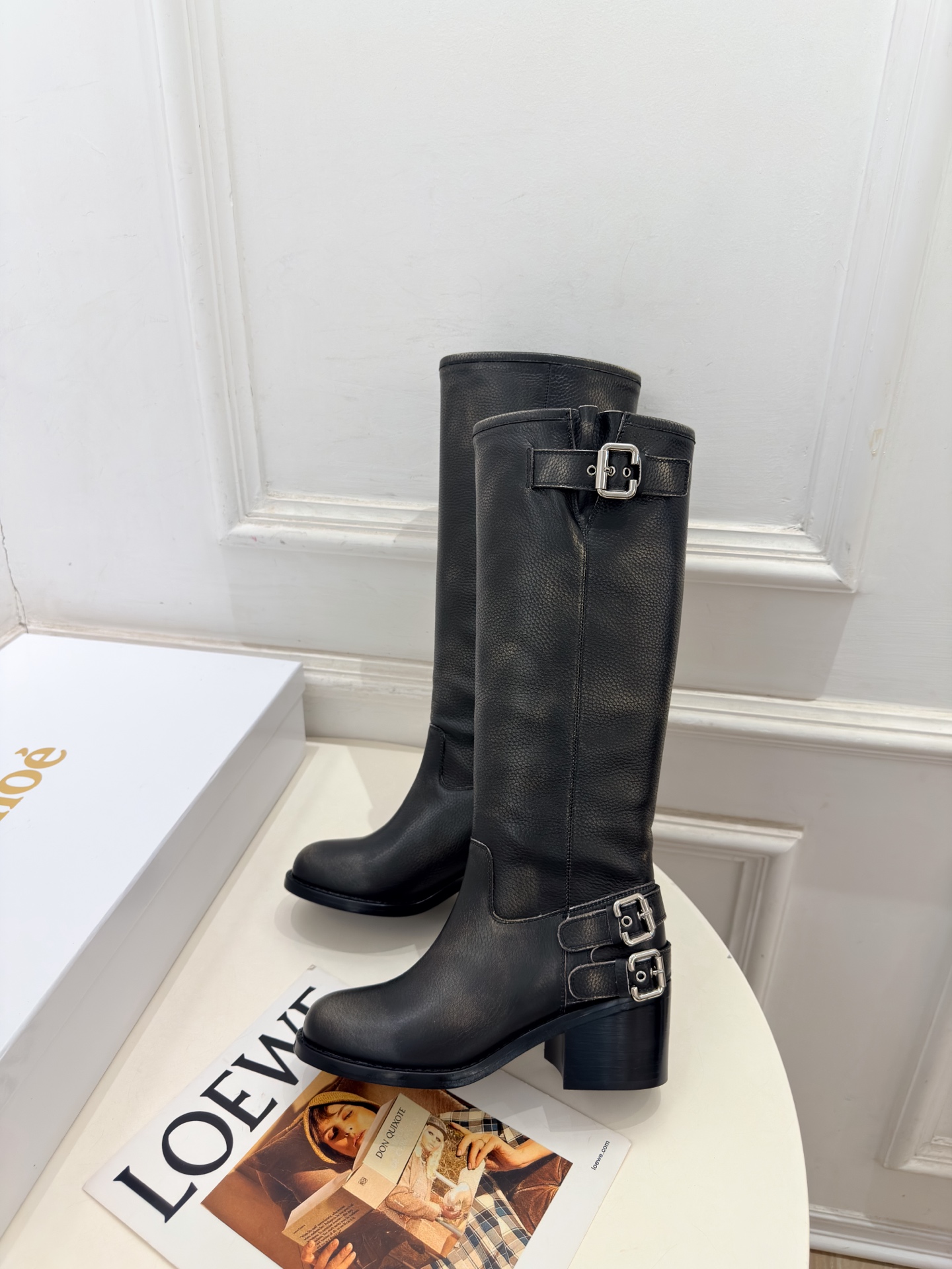 Chloé | 克洛伊 26𝐬𝐬  ⭐️今日推荐 2026秋冬新品 经典皮带扣做旧擦色粗跟短靴 长靴上新🆕 ❥ BS升级