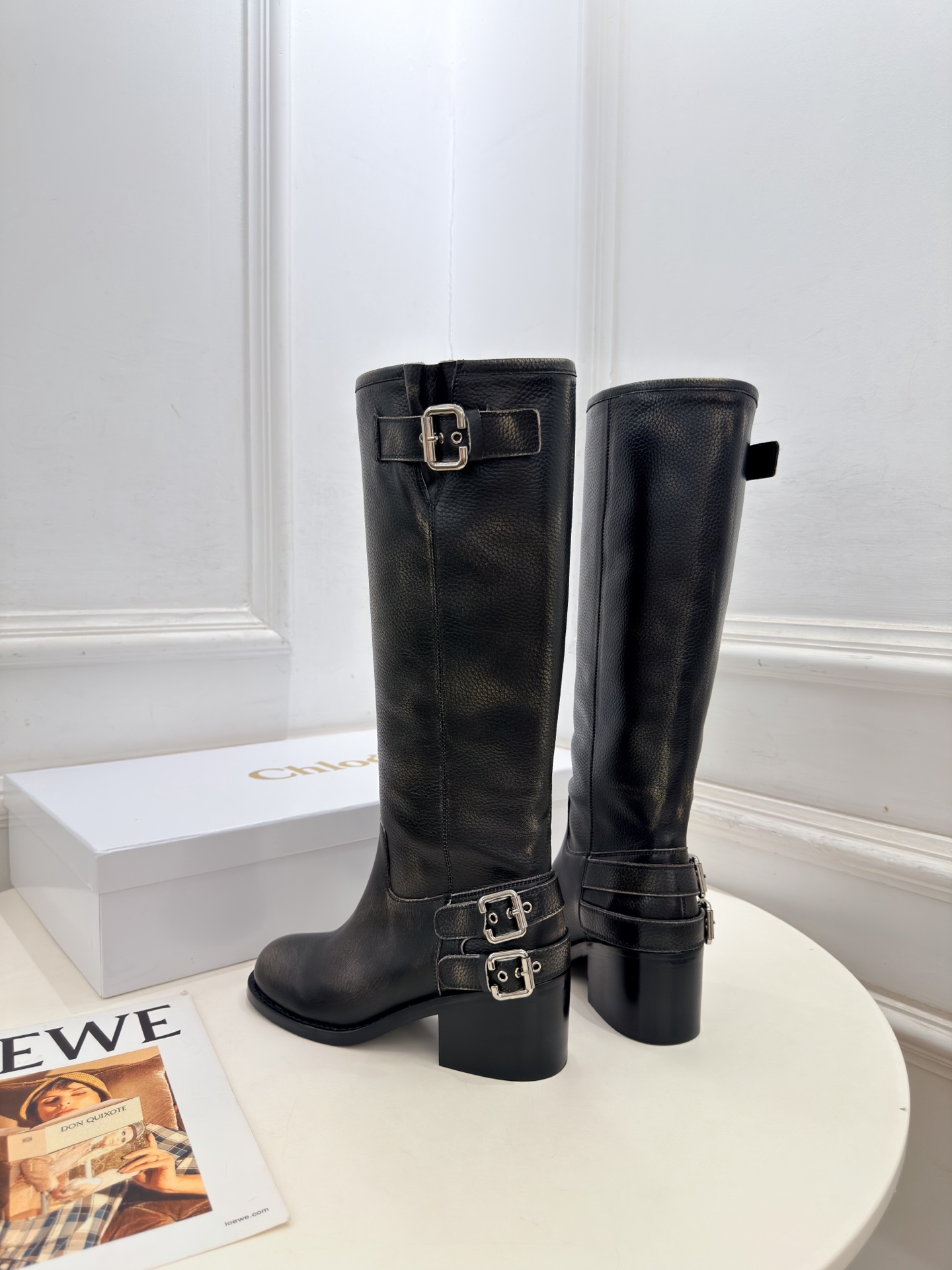 Chloé | 克洛伊 26𝐬𝐬  ⭐️今日推荐 2026秋冬新品 经典皮带扣做旧擦色粗跟短靴 长靴上新🆕 ❥ BS升级