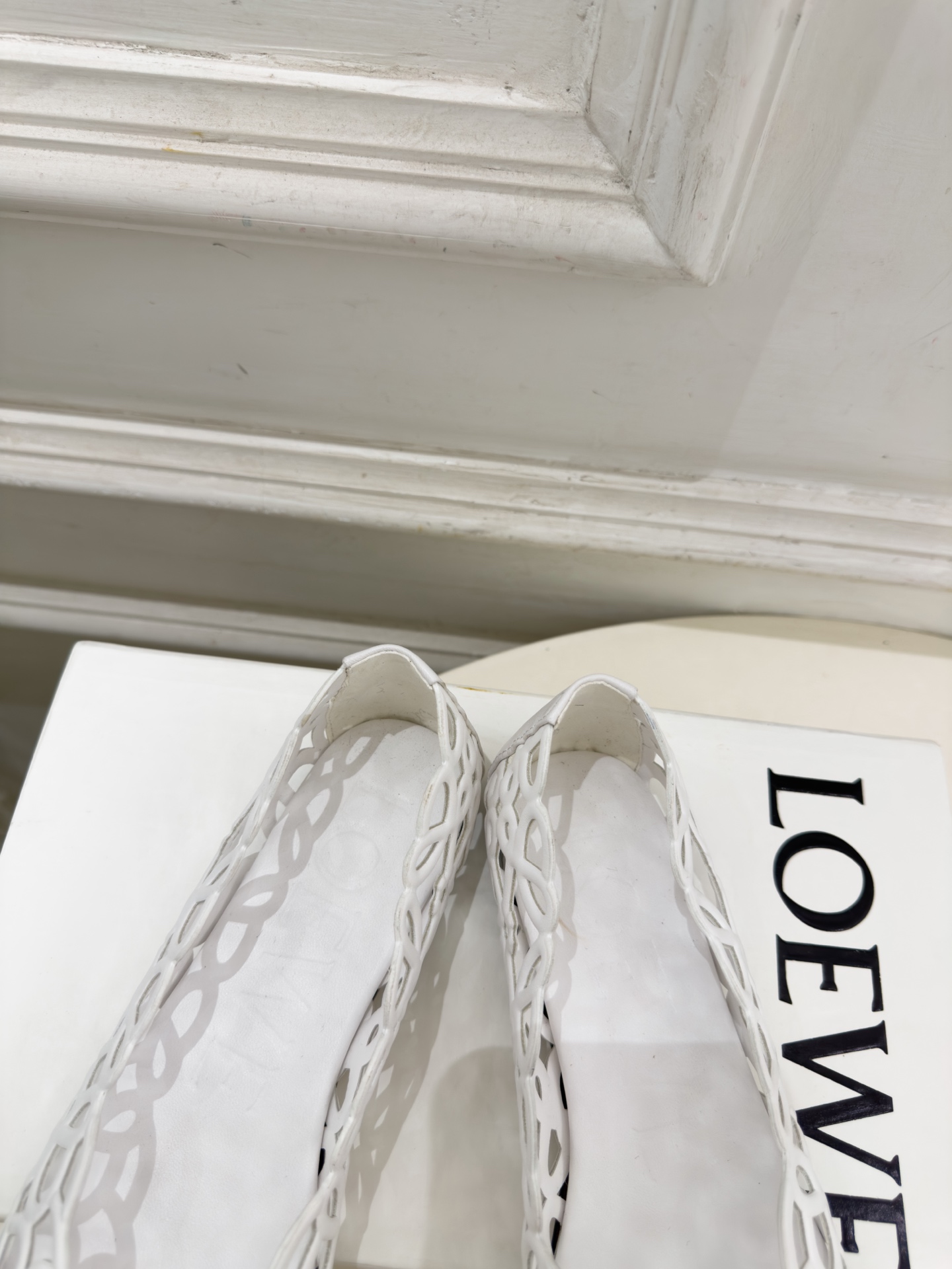 LOEWE 罗意威 2026秋冬新品 Petal Anagram 花瓣头形镂空芭蕾舞鞋 ————————— LOEWE作 LOEWE 罗意威 2026秋冬新品 Petal Anagram 花瓣头形镂空芭蕾舞鞋 ————————— LOEWE作