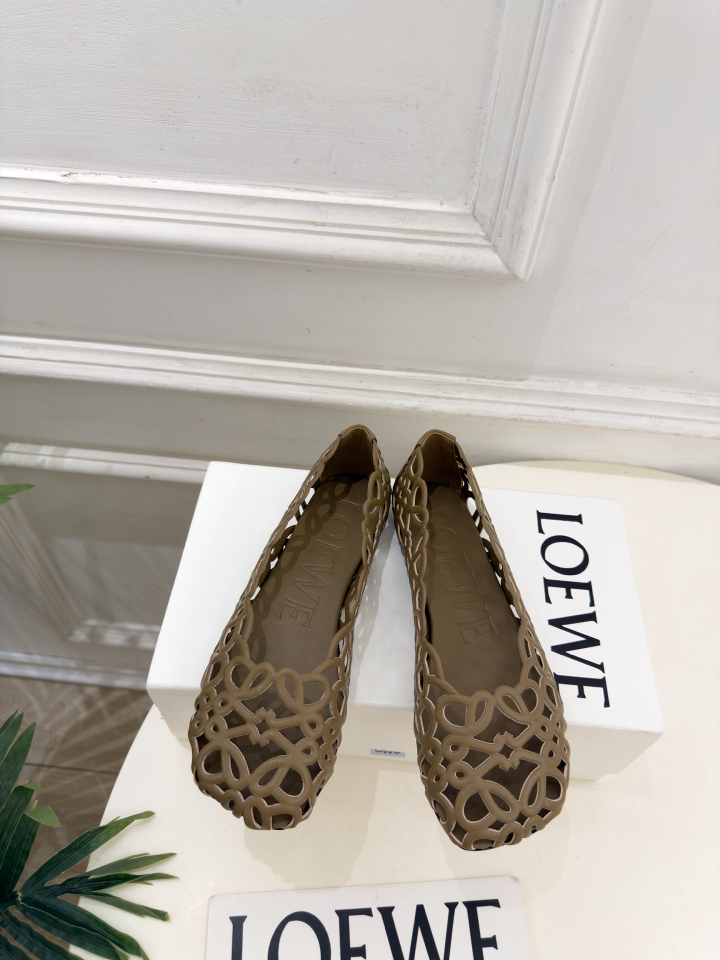 LOEWE 罗意威 2026秋冬新品 Petal Anagram 花瓣头形镂空芭蕾舞鞋 ————————— LOEWE作 LOEWE 罗意威 2026秋冬新品 Petal Anagram 花瓣头形镂空芭蕾舞鞋 ————————— LOEWE作