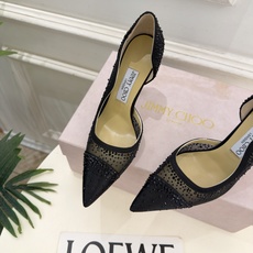 JimmyChoo 吉米周 26𝐬𝐬 ——— ✨ 2026秋冬新品 专柜最新JC尖头网纱水钻内空高跟鞋 BS JimmyChoo 吉米周 26𝐬𝐬 ——— ✨ 2026秋冬新品 专柜最新JC尖头网纱水钻内空高跟鞋 BS