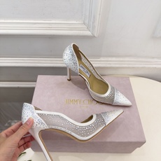 JimmyChoo 吉米周 26𝐬𝐬 ——— ✨ 2026秋冬新品 专柜最新JC尖头网纱水钻内空高跟鞋 BS JimmyChoo 吉米周 26𝐬𝐬 ——— ✨ 2026秋冬新品 专柜最新JC尖头网纱水钻内空高跟鞋 BS