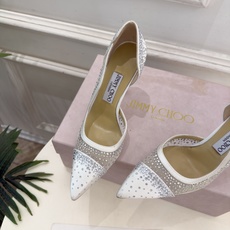 JimmyChoo 吉米周 26𝐬𝐬 ——— ✨ 2026秋冬新品 专柜最新JC尖头网纱水钻内空高跟鞋 BS JimmyChoo 吉米周 26𝐬𝐬 ——— ✨ 2026秋冬新品 专柜最新JC尖头网纱水钻内空高跟鞋 BS