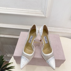 JimmyChoo 吉米周 26𝐬𝐬 ——— ✨ 2026秋冬新品 专柜最新JC尖头网纱水钻内空高跟鞋 BS JimmyChoo 吉米周 26𝐬𝐬 ——— ✨ 2026秋冬新品 专柜最新JC尖头网纱水钻内空高跟鞋 BS