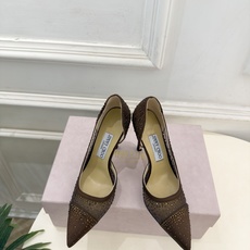 JimmyChoo 吉米周 26𝐬𝐬 ——— ✨ 2026秋冬新品 专柜最新JC尖头网纱水钻内空高跟鞋 BS JimmyChoo 吉米周 26𝐬𝐬 ——— ✨ 2026秋冬新品 专柜最新JC尖头网纱水钻内空高跟鞋 BS