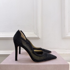 JimmyChoo 吉米周 26𝐬𝐬 ——— ✨ 2026秋冬新品 专柜最新 JC尖头水晶网眼布内空高跟鞋 JimmyChoo 吉米周 26𝐬𝐬 ——— ✨ 2026秋冬新品 专柜最新 JC尖头水晶网眼布内空高跟鞋