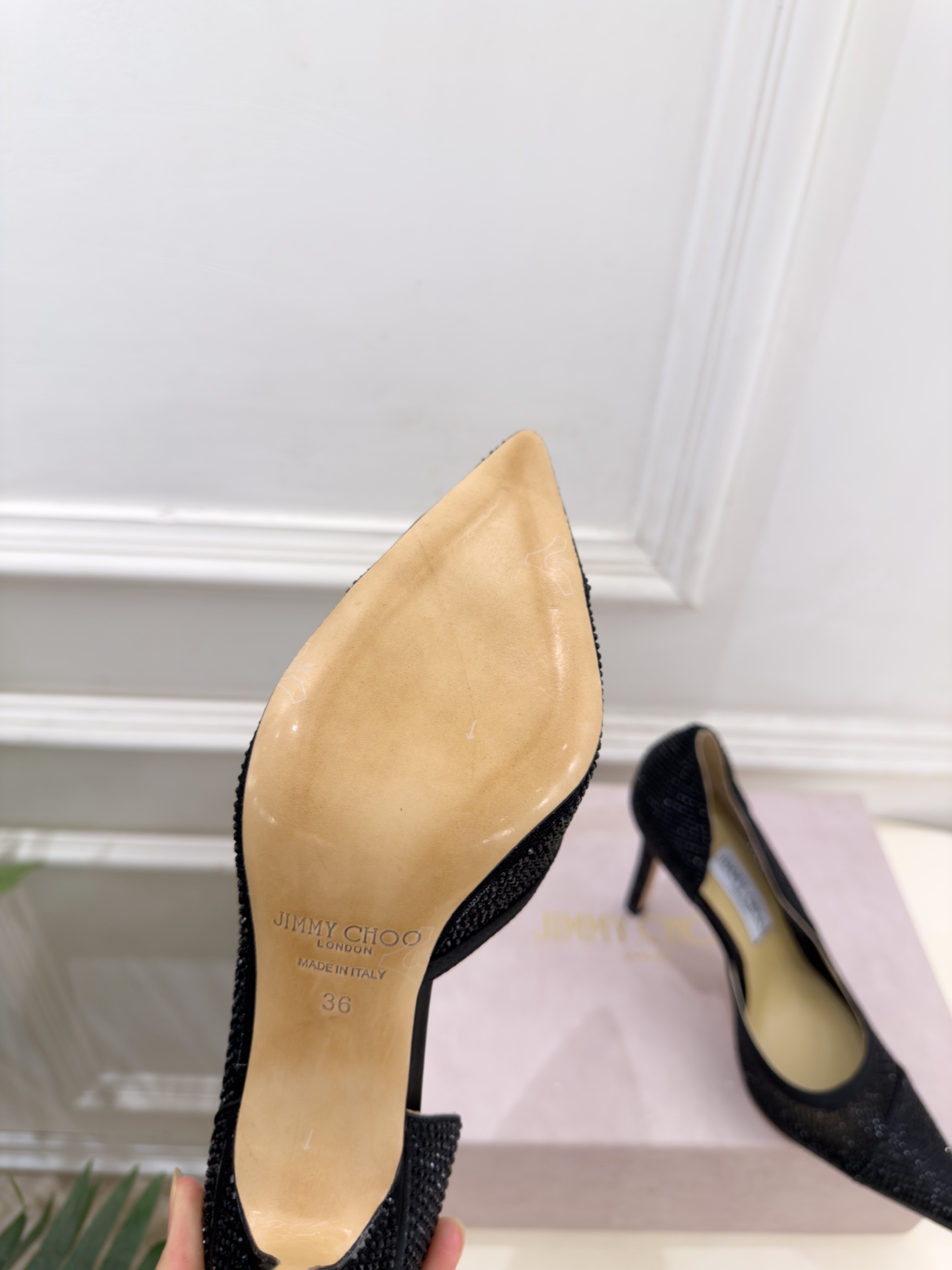 JimmyChoo 吉米周 26𝐬𝐬 ——— ✨ 2026秋冬新品 专柜最新 JC尖头水晶网眼布内空高跟鞋 JimmyChoo 吉米周 26𝐬𝐬 ——— ✨ 2026秋冬新品 专柜最新 JC尖头水晶网眼布内空高跟鞋