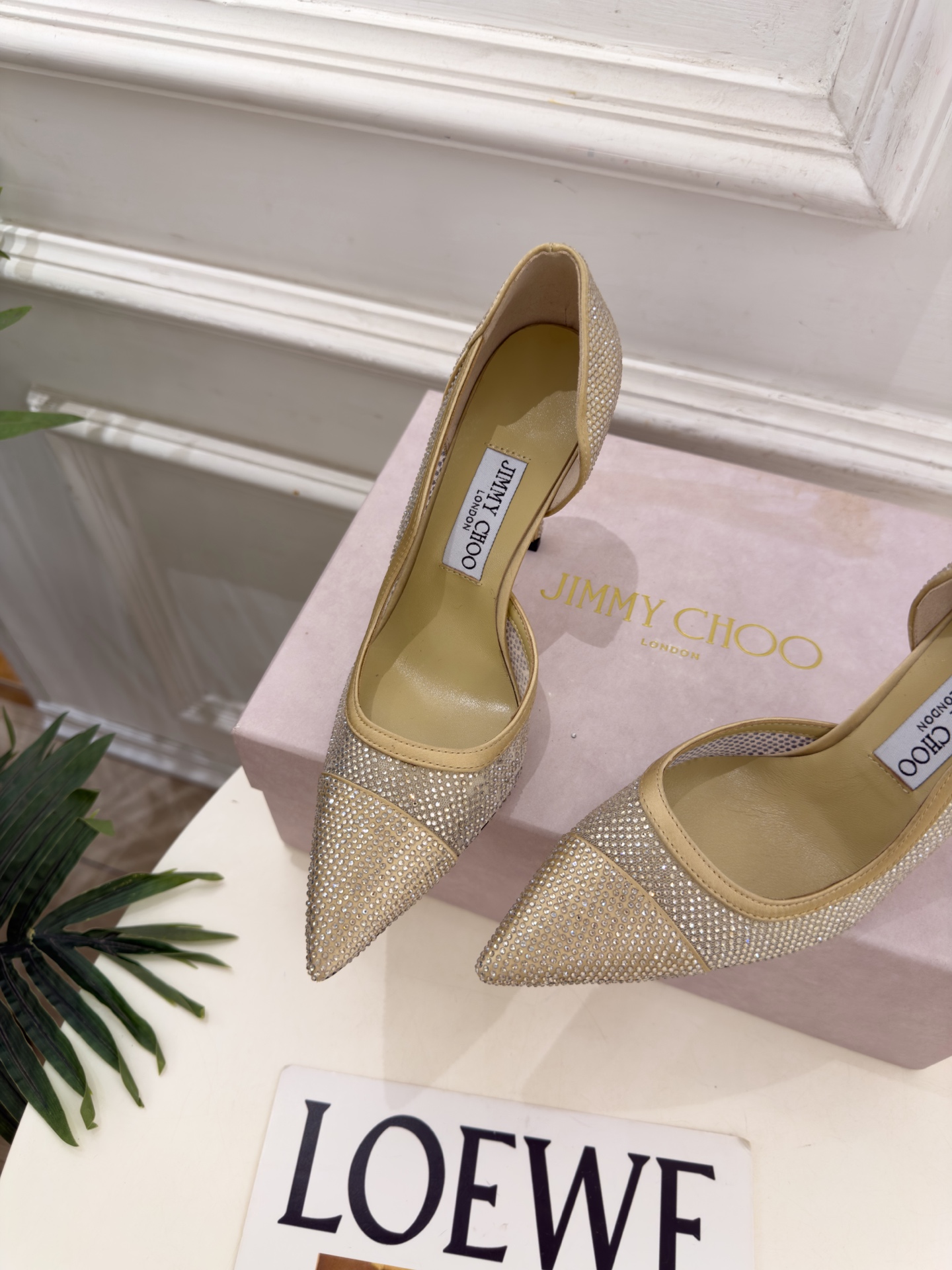 JimmyChoo 吉米周 26𝐬𝐬 ——— ✨ 2026秋冬新品 专柜最新 JC尖头水晶网眼布内空高跟鞋 JimmyChoo 吉米周 26𝐬𝐬 ——— ✨ 2026秋冬新品 专柜最新 JC尖头水晶网眼布内空高跟鞋