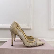 JimmyChoo 吉米周 26𝐬𝐬 ——— ✨ 2026秋冬新品 专柜最新 JC尖头水晶网眼布内空高跟鞋 JimmyChoo 吉米周 26𝐬𝐬 ——— ✨ 2026秋冬新品 专柜最新 JC尖头水晶网眼布内空高跟鞋