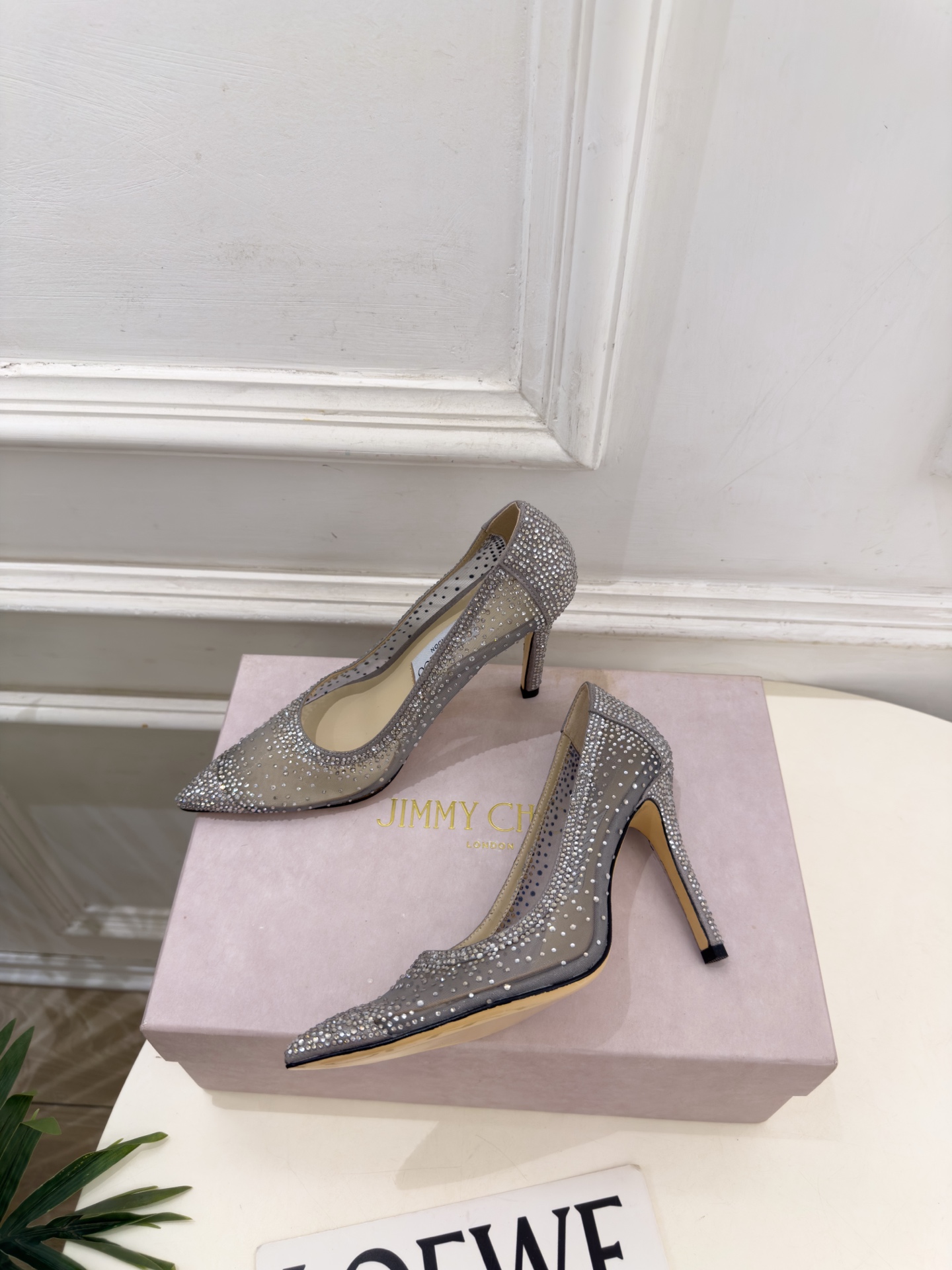 JimmyChoo 吉米周 26𝐬𝐬 ——— ✨ 2026秋冬新品 专柜最新JC尖头网纱水钻高跟鞋 BS名媛 JimmyChoo 吉米周 26𝐬𝐬 ——— ✨ 2026秋冬新品 专柜最新JC尖头网纱水钻高跟鞋 BS名媛