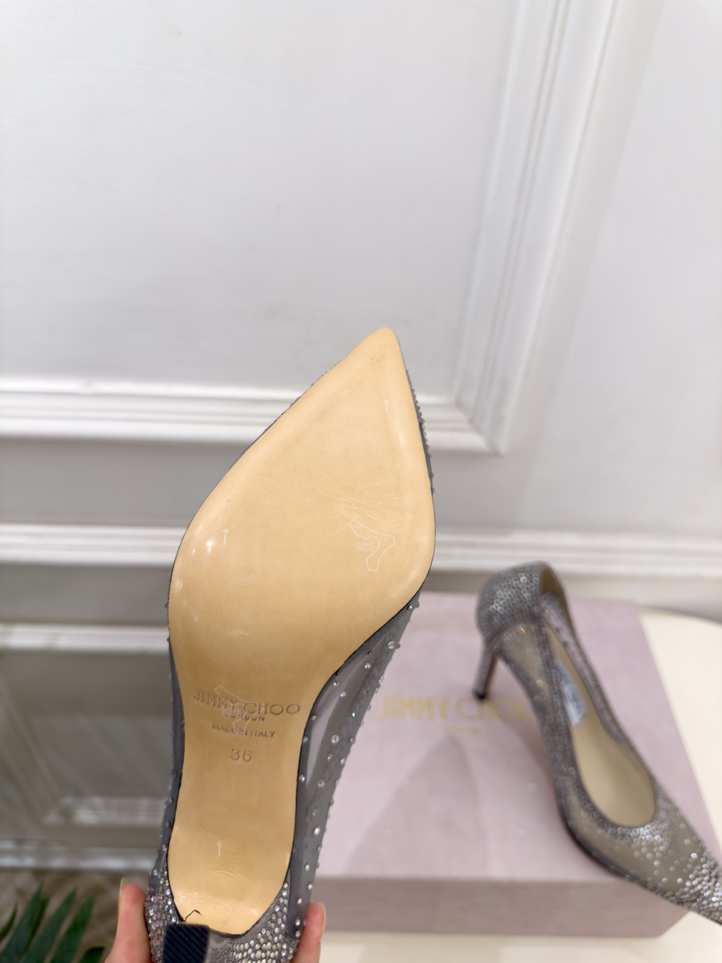 JimmyChoo 吉米周 26𝐬𝐬 ——— ✨ 2026秋冬新品 专柜最新JC尖头网纱水钻高跟鞋 BS名媛 JimmyChoo 吉米周 26𝐬𝐬 ——— ✨ 2026秋冬新品 专柜最新JC尖头网纱水钻高跟鞋 BS名媛