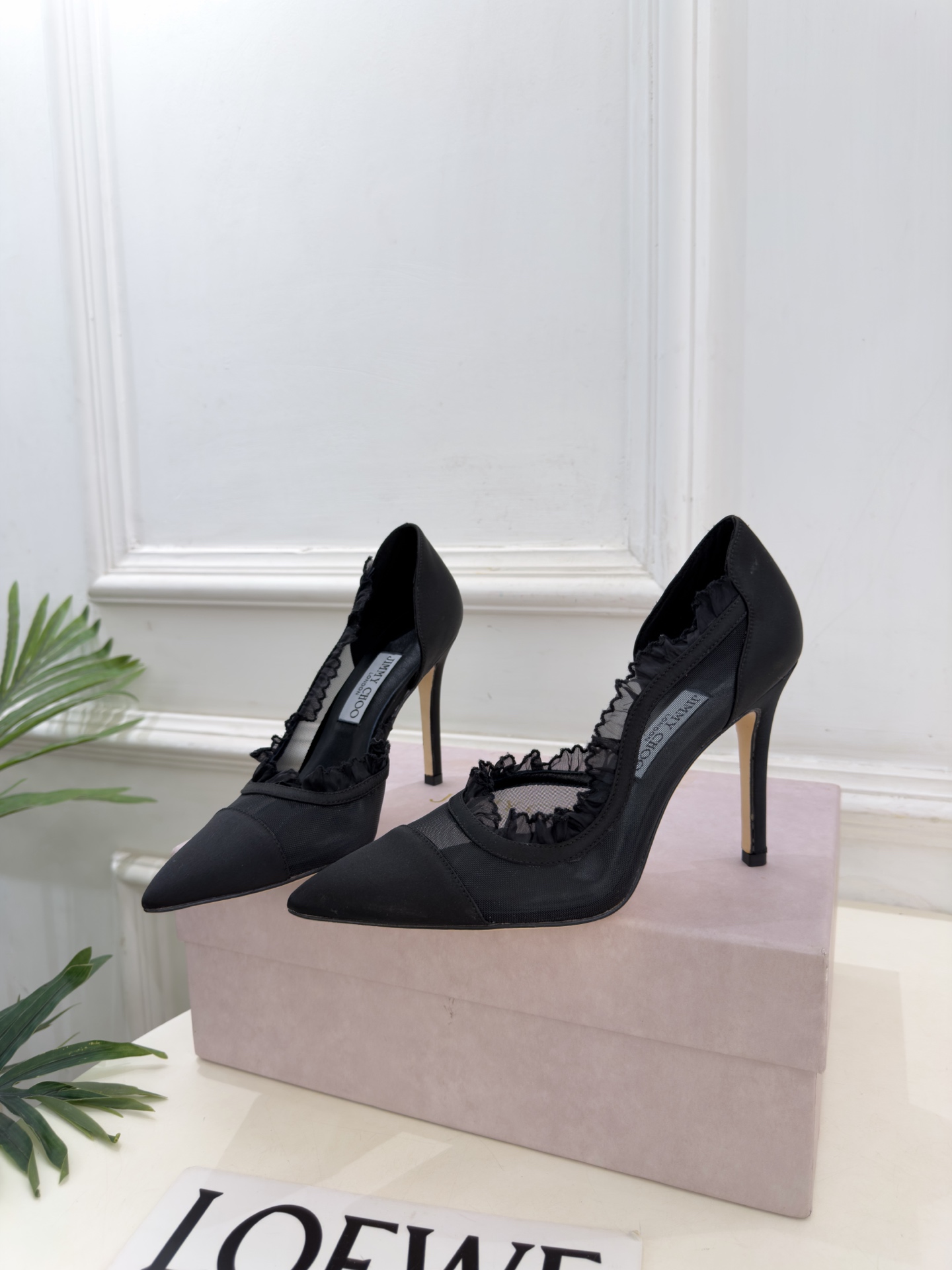 JimmyChoo 吉米周 26𝐬𝐬 ——— ✨ 2026秋冬新品 专柜最新 JC尖头网纱内空高跟鞋 BS名 JimmyChoo 吉米周 26𝐬𝐬 ——— ✨ 2026秋冬新品 专柜最新 JC尖头网纱内空高跟鞋 BS名