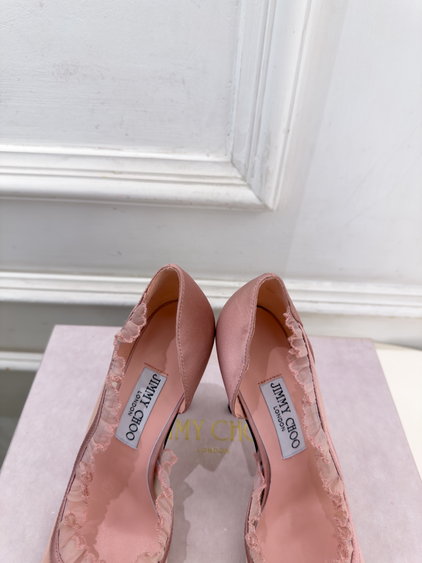JimmyChoo 吉米周 26𝐬𝐬 ——— ✨ 2026秋冬新品 专柜最新 JC尖头网纱内空高跟鞋 BS名 JimmyChoo 吉米周 26𝐬𝐬 ——— ✨ 2026秋冬新品 专柜最新 JC尖头网纱内空高跟鞋 BS名