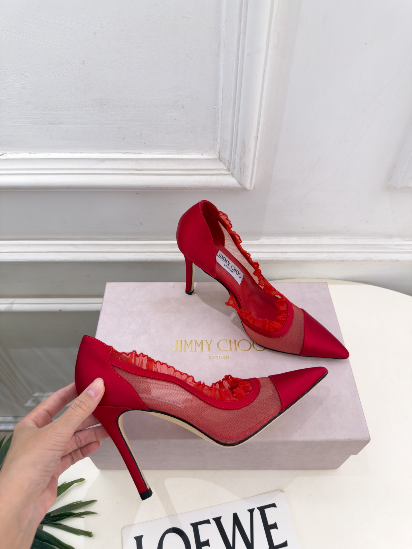 JimmyChoo 吉米周 26𝐬𝐬 ——— ✨ 2026秋冬新品 专柜最新 JC尖头网纱内空高跟鞋 BS名 JimmyChoo 吉米周 26𝐬𝐬 ——— ✨ 2026秋冬新品 专柜最新 JC尖头网纱内空高跟鞋 BS名