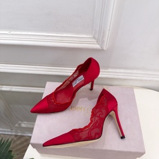 JimmyChoo 吉米周 26𝐬𝐬 ——— ✨ 2026秋冬新品 专柜最新JC尖头蕾丝缎面内空高跟鞋 BS JimmyChoo 吉米周 26𝐬𝐬 ——— ✨ 2026秋冬新品 专柜最新JC尖头蕾丝缎面内空高跟鞋 BS