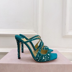 JimmyChoo 吉米周 26𝐬𝐬 ——— ✨ 2026新品 专柜最新JC水钻渐变色鱼嘴高跟拖鞋 BS名媛 JimmyChoo 吉米周 26𝐬𝐬 ——— ✨ 2026新品 专柜最新JC水钻渐变色鱼嘴高跟拖鞋 BS名媛