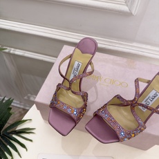 JimmyChoo 吉米周 26𝐬𝐬 ——— ✨ 2026新品 专柜最新JC水钻渐变色鱼嘴高跟拖鞋 BS名媛 JimmyChoo 吉米周 26𝐬𝐬 ——— ✨ 2026新品 专柜最新JC水钻渐变色鱼嘴高跟拖鞋 BS名媛