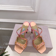 JimmyChoo 吉米周 26𝐬𝐬 ——— ✨ 2026新品 专柜最新JC水钻渐变色鱼嘴高跟拖鞋 BS名媛 JimmyChoo 吉米周 26𝐬𝐬 ——— ✨ 2026新品 专柜最新JC水钻渐变色鱼嘴高跟拖鞋 BS名媛
