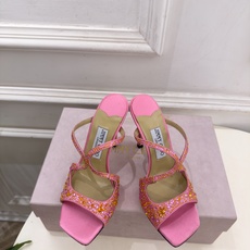 JimmyChoo 吉米周 26𝐬𝐬 ——— ✨ 2026新品 专柜最新JC水钻渐变色鱼嘴高跟拖鞋 BS名媛 JimmyChoo 吉米周 26𝐬𝐬 ——— ✨ 2026新品 专柜最新JC水钻渐变色鱼嘴高跟拖鞋 BS名媛