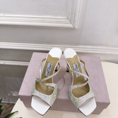 JimmyChoo 吉米周 26𝐬𝐬 ——— ✨ 2026新品 专柜最新JC水钻渐变色鱼嘴高跟拖鞋 BS名媛 JimmyChoo 吉米周 26𝐬𝐬 ——— ✨ 2026新品 专柜最新JC水钻渐变色鱼嘴高跟拖鞋 BS名媛