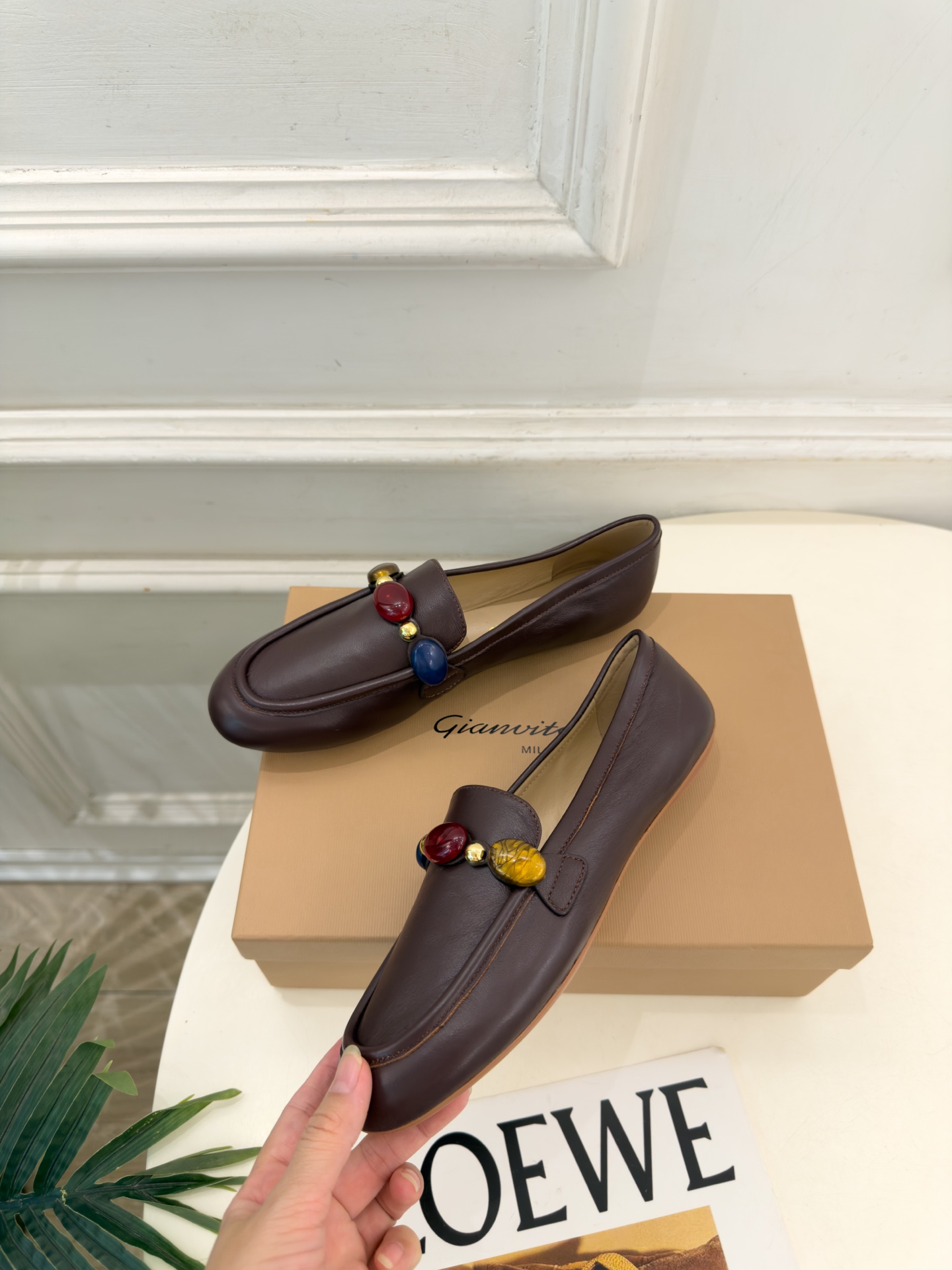 Gianvito Rossi|吉安维托·罗西 26𝐬𝐬 2026秋冬新品 GR彩色宝石平底乐福鞋 火爆上新! 这鞋绝对 Gianvito Rossi|吉安维托·罗西 26𝐬𝐬 2026秋冬新品 GR彩色宝石平底乐福鞋 火爆上新! 这鞋绝对
