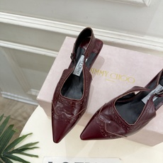 JimmyChoo 吉米周 26𝐬𝐬 ——— ✨ 2026秋冬新品 专柜最新JC尖头雕花后空猫跟凉鞋 BS名 JimmyChoo 吉米周 26𝐬𝐬 ——— ✨ 2026秋冬新品 专柜最新JC尖头雕花后空猫跟凉鞋 BS名
