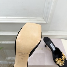 JimmyChoo 吉米周 26𝐬𝐬 ——— ✨ 2026秋冬新品 专柜最新JC金属花朵方头高跟拖鞋 BS名媛 JimmyChoo 吉米周 26𝐬𝐬 ——— ✨ 2026秋冬新品 专柜最新JC金属花朵方头高跟拖鞋 BS名媛