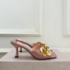 JimmyChoo 吉米周 26𝐬𝐬 ——— ✨ 2026秋冬新品 专柜最新JC金属花朵方头高跟拖鞋 BS名媛 JimmyChoo 吉米周 26𝐬𝐬 ——— ✨ 2026秋冬新品 专柜最新JC金属花朵方头高跟拖鞋 BS名媛