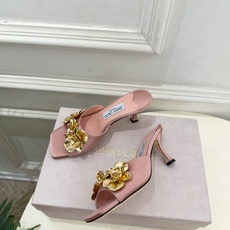 JimmyChoo 吉米周 26𝐬𝐬 ——— ✨ 2026秋冬新品 专柜最新JC金属花朵方头高跟拖鞋 BS名媛 JimmyChoo 吉米周 26𝐬𝐬 ——— ✨ 2026秋冬新品 专柜最新JC金属花朵方头高跟拖鞋 BS名媛