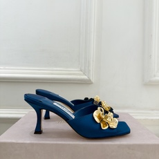 JimmyChoo 吉米周 26𝐬𝐬 ——— ✨ 2026秋冬新品 专柜最新JC金属花朵方头高跟拖鞋 BS名媛 JimmyChoo 吉米周 26𝐬𝐬 ——— ✨ 2026秋冬新品 专柜最新JC金属花朵方头高跟拖鞋 BS名媛