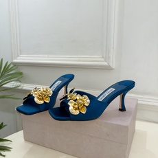 JimmyChoo 吉米周 26𝐬𝐬 ——— ✨ 2026秋冬新品 专柜最新JC金属花朵方头高跟拖鞋 BS名媛 JimmyChoo 吉米周 26𝐬𝐬 ——— ✨ 2026秋冬新品 专柜最新JC金属花朵方头高跟拖鞋 BS名媛