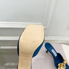 JimmyChoo 吉米周 26𝐬𝐬 ——— ✨ 2026秋冬新品 专柜最新JC金属花朵方头高跟拖鞋 BS名媛 JimmyChoo 吉米周 26𝐬𝐬 ——— ✨ 2026秋冬新品 专柜最新JC金属花朵方头高跟拖鞋 BS名媛