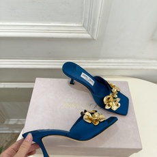 JimmyChoo 吉米周 26𝐬𝐬 ——— ✨ 2026秋冬新品 专柜最新JC金属花朵方头高跟拖鞋 BS名媛 JimmyChoo 吉米周 26𝐬𝐬 ——— ✨ 2026秋冬新品 专柜最新JC金属花朵方头高跟拖鞋 BS名媛