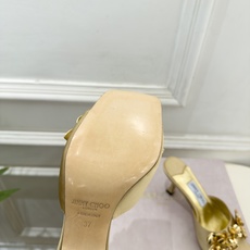 JimmyChoo 吉米周 26𝐬𝐬 ——— ✨ 2026秋冬新品 专柜最新JC金属花朵方头高跟拖鞋 BS名媛 JimmyChoo 吉米周 26𝐬𝐬 ——— ✨ 2026秋冬新品 专柜最新JC金属花朵方头高跟拖鞋 BS名媛