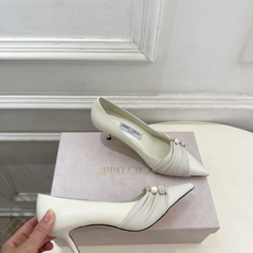 JimmyChoo 吉米周 26𝐬𝐬 ——— ✨ 2026秋冬新品 专柜最新JC珍珠水钻褶皱尖头高跟鞋 BS JimmyChoo 吉米周 26𝐬𝐬 ——— ✨ 2026秋冬新品 专柜最新JC珍珠水钻褶皱尖头高跟鞋 BS