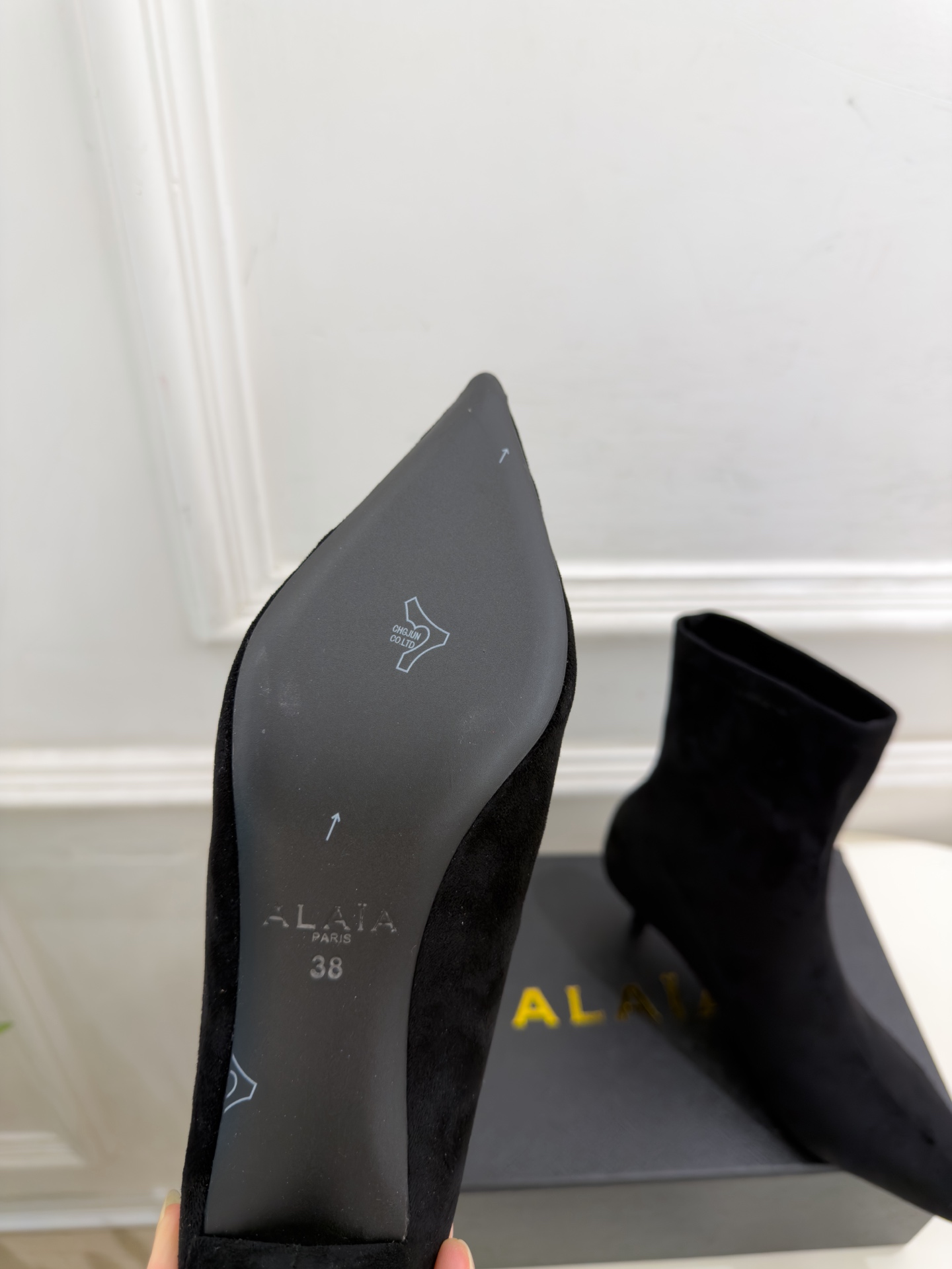 ALAÏA 阿莱亚26𝐬𝐬   2026秋冬新品 秀场同款 极简复古尖头小猫跟短靴 ————————— Alaïa作为这