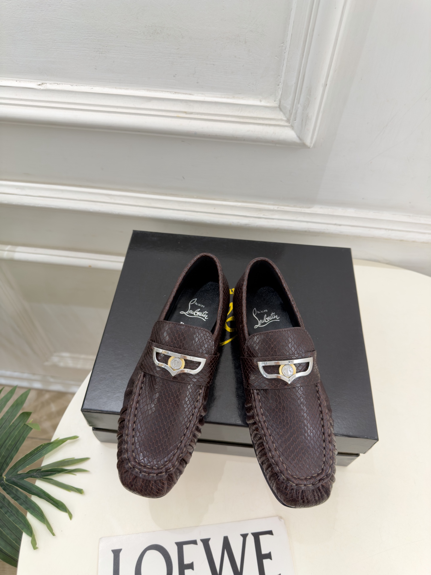Christian Louboutin路铂廷 26ss ✨ 2026秋冬新品 CL复古褶皱情侣款乐福鞋 小皮鞋系列，顶级