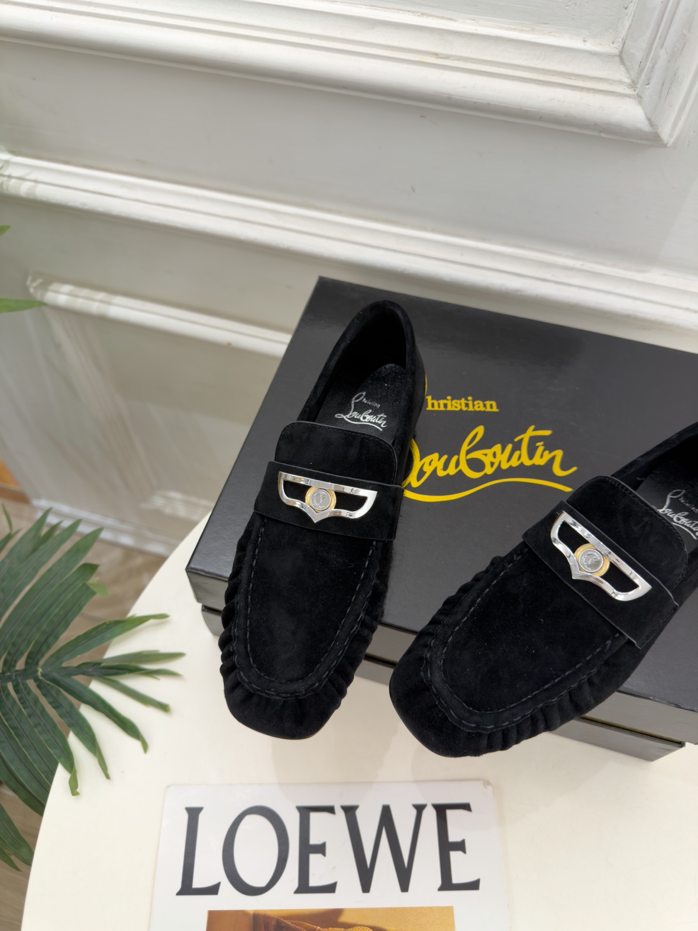 Christian Louboutin路铂廷 26ss ✨ 2026秋冬新品 CL复古褶皱情侣款乐福鞋 小皮鞋系列，顶级