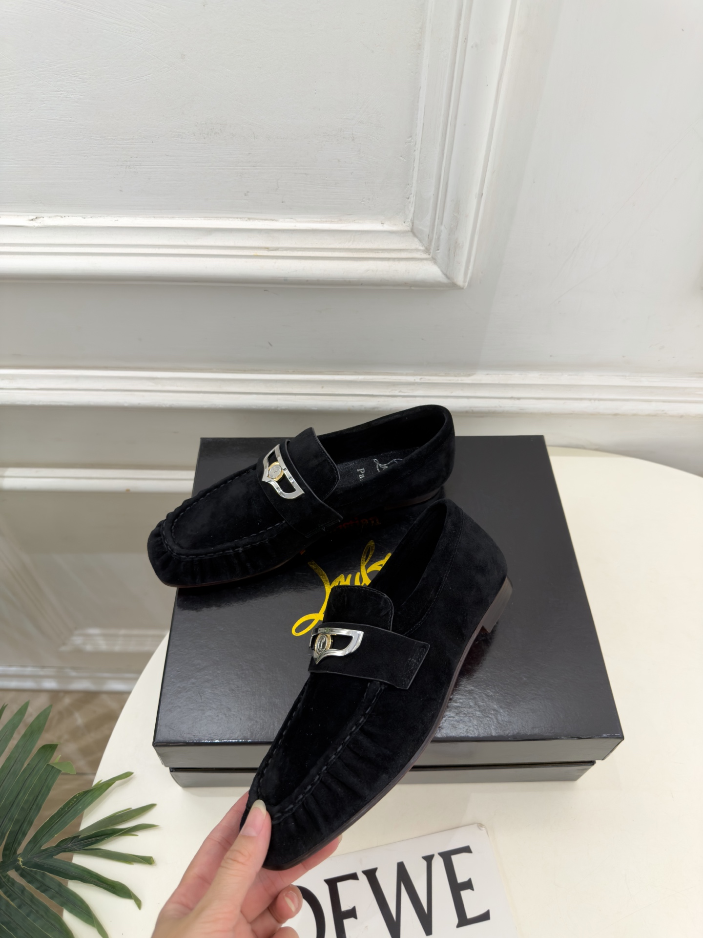 Christian Louboutin路铂廷 26ss ✨ 2026秋冬新品 CL复古褶皱情侣款乐福鞋 小皮鞋系列，顶级