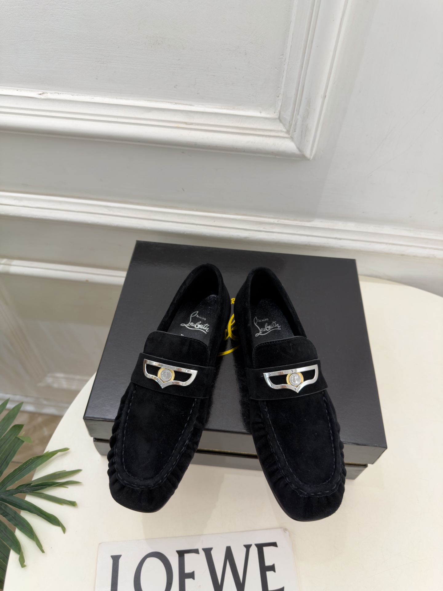 Christian Louboutin路铂廷 26ss ✨ 2026秋冬新品 CL复古褶皱情侣款乐福鞋 小皮鞋系列，顶级