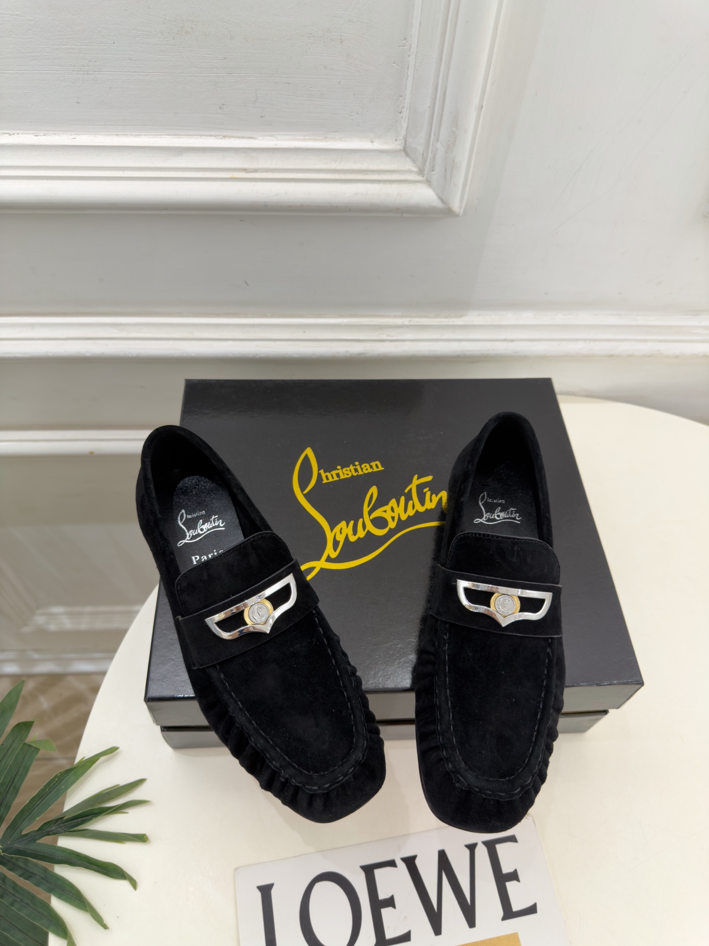 Christian Louboutin路铂廷 26ss ✨ 2026秋冬新品 CL复古褶皱情侣款乐福鞋 小皮鞋系列，顶级