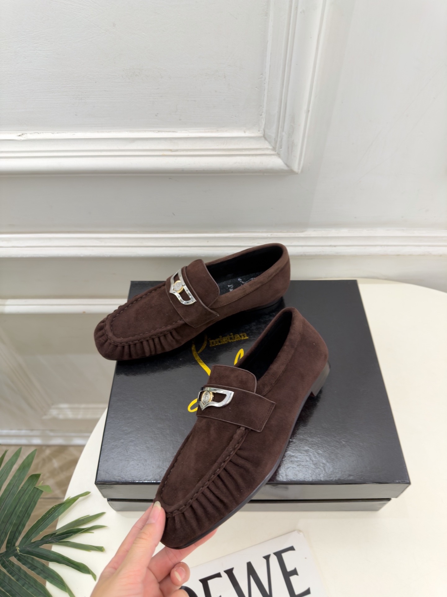 Christian Louboutin路铂廷 26ss ✨ 2026秋冬新品 CL复古褶皱情侣款乐福鞋 小皮鞋系列，顶级